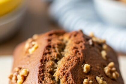 Homemade Banana Bread With Walnuts