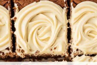 Banana Bread Brownies With Frosting