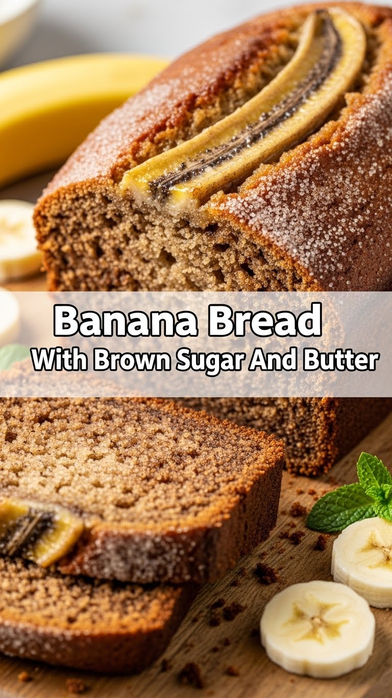 Banana Bread With Brown Sugar And Butter