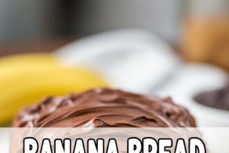 Banana Bread With Chocolate Spread