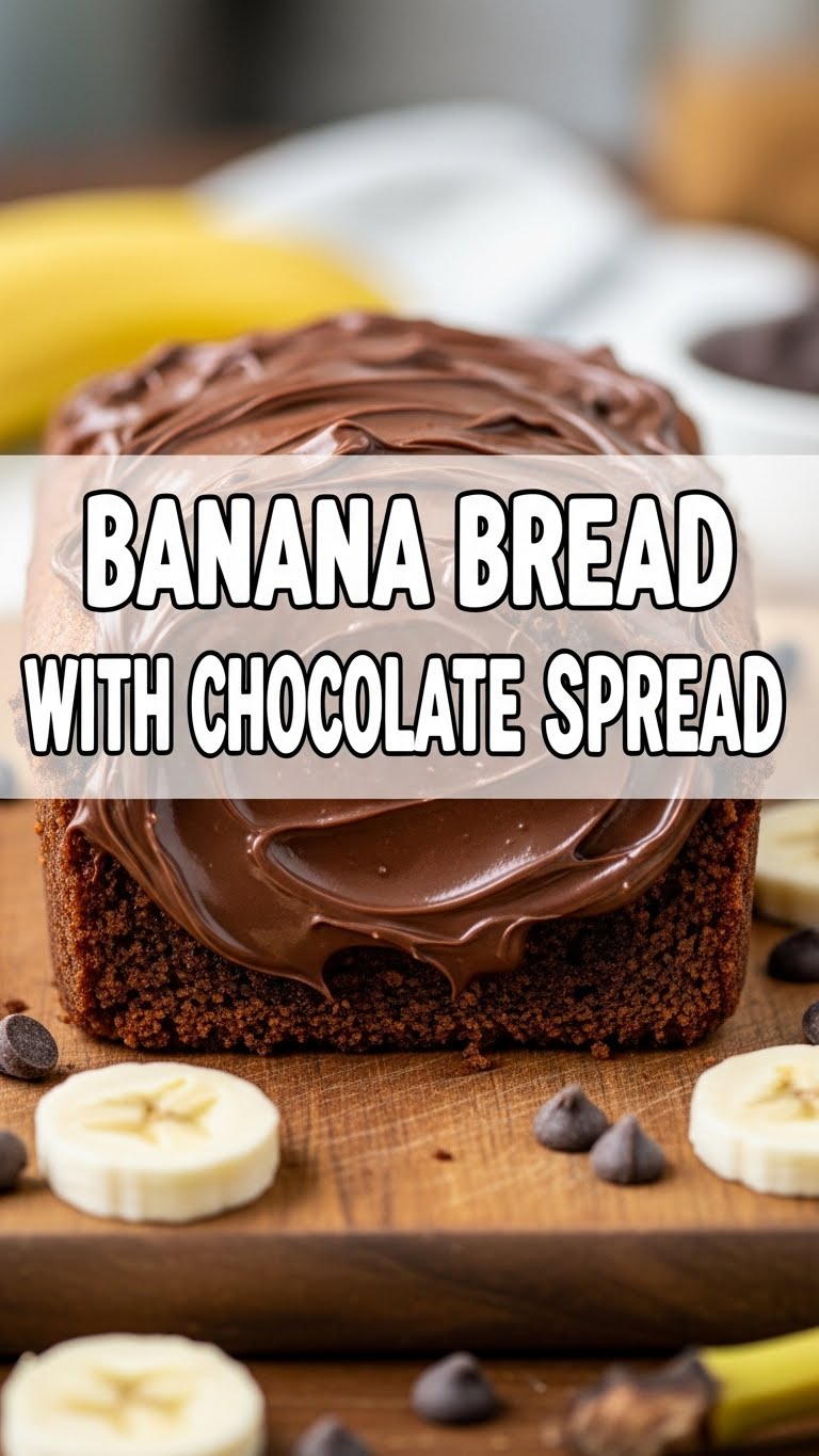 Banana Bread With Chocolate Spread