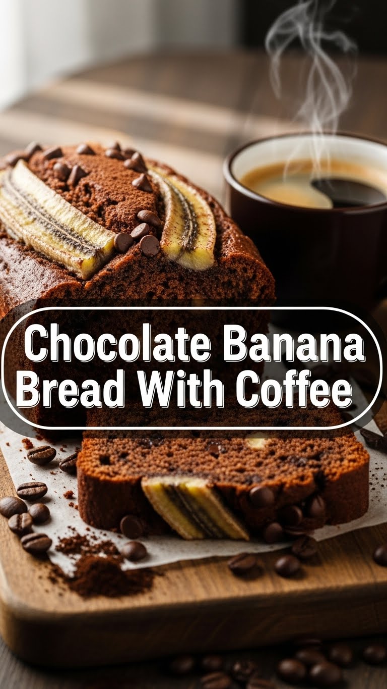Chocolate Banana Bread With Coffee
