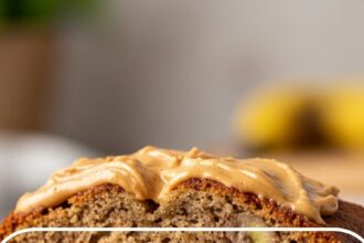 Banana Bread With Peanut Butter Spread