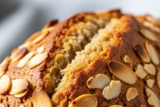 Homemade Banana Bread With Almonds