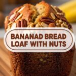 Banana Bread Loaf With Nuts