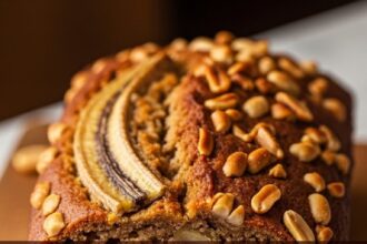 Vegan Banana Bread With Peanuts