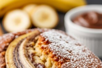 Banana Bread With Nutella And Brown Sugar