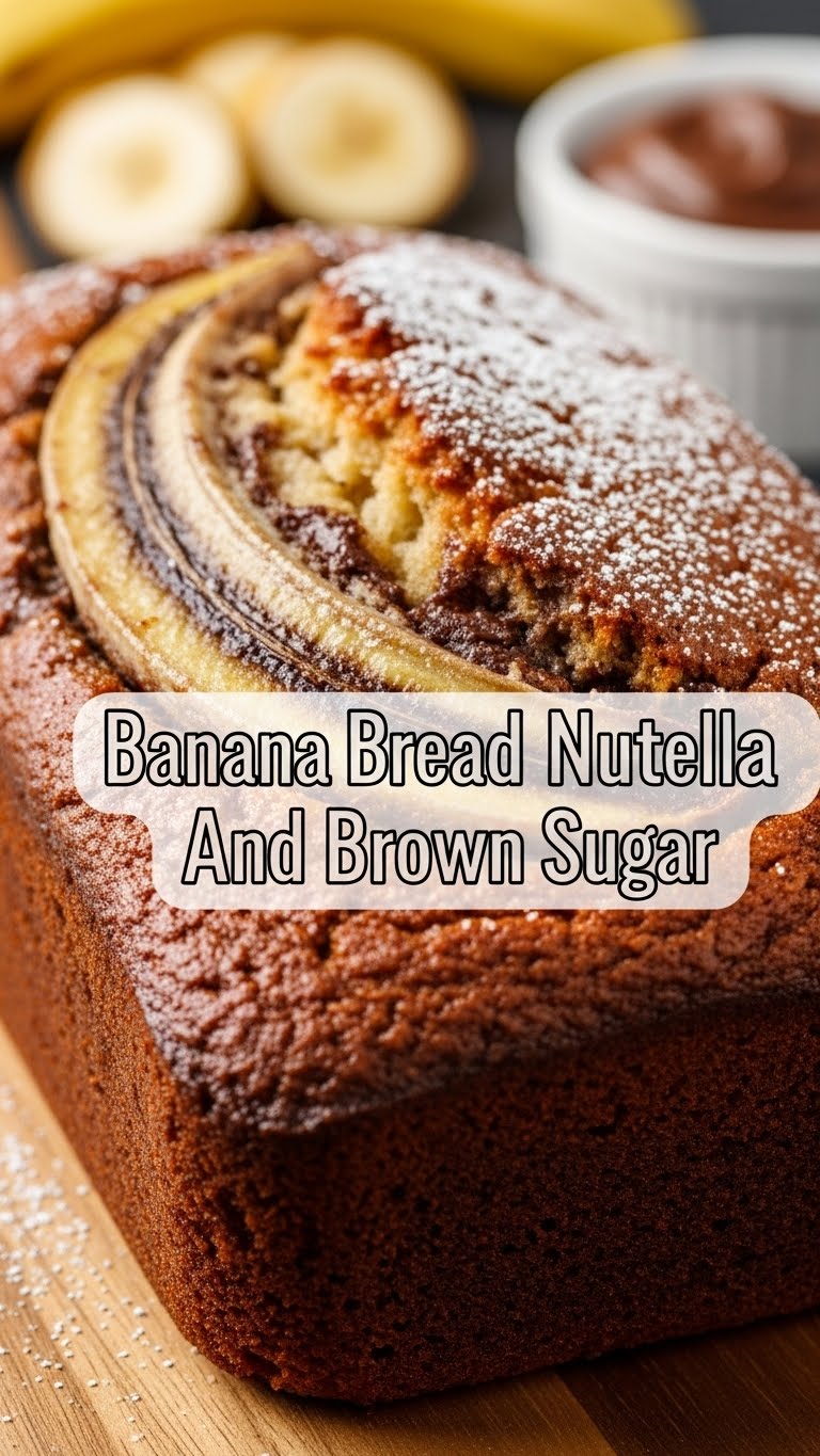 Banana Bread With Nutella And Brown Sugar