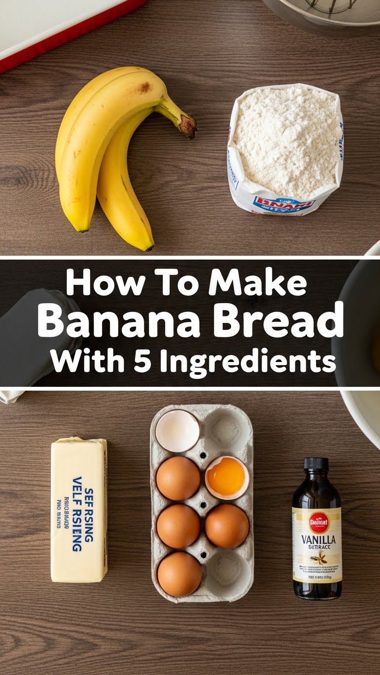 How To Make Banana Bread With 5 Ingredients