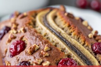 Banana Bread With Cherries And Pecans