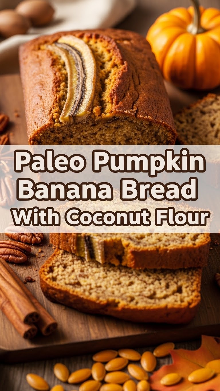 Paleo Pumpkin Banana Bread With Coconut Flour
