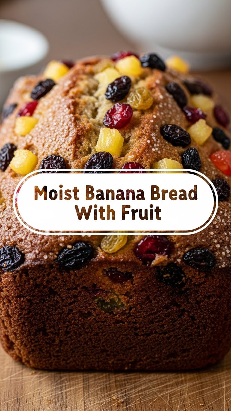 Moist Banana Bread With Fruit