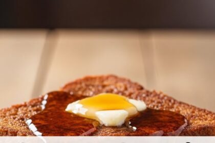 Banana Bread French Toast With Syrup