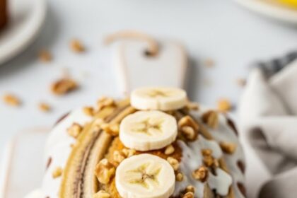 Banana Bread With Yogurt Glaze