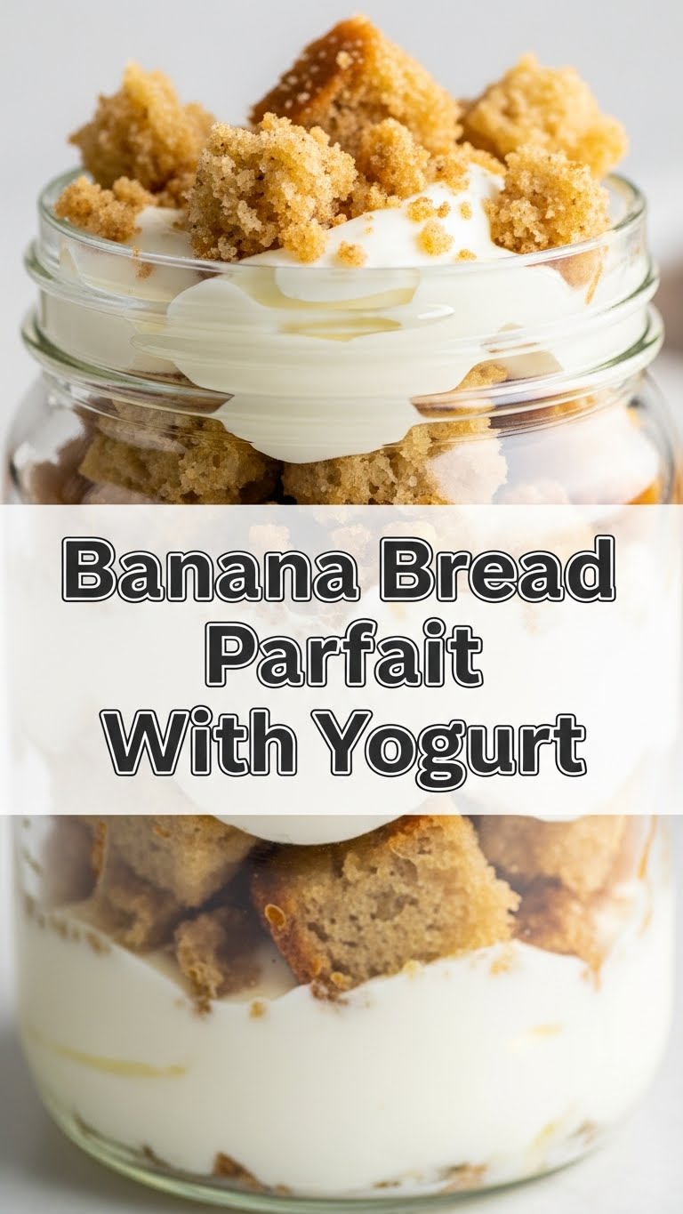 Banana Bread Parfait With Yogurt