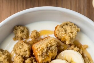 Banana Bread With Yogurt Bowl