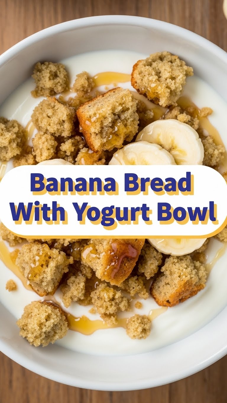 Banana Bread With Yogurt Bowl
