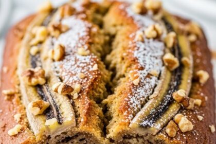 Vegan Banana Bread Recipe With Mashed Bananas