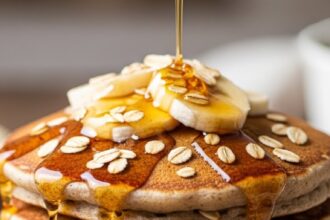 Banana Bread Pancakes With Oats