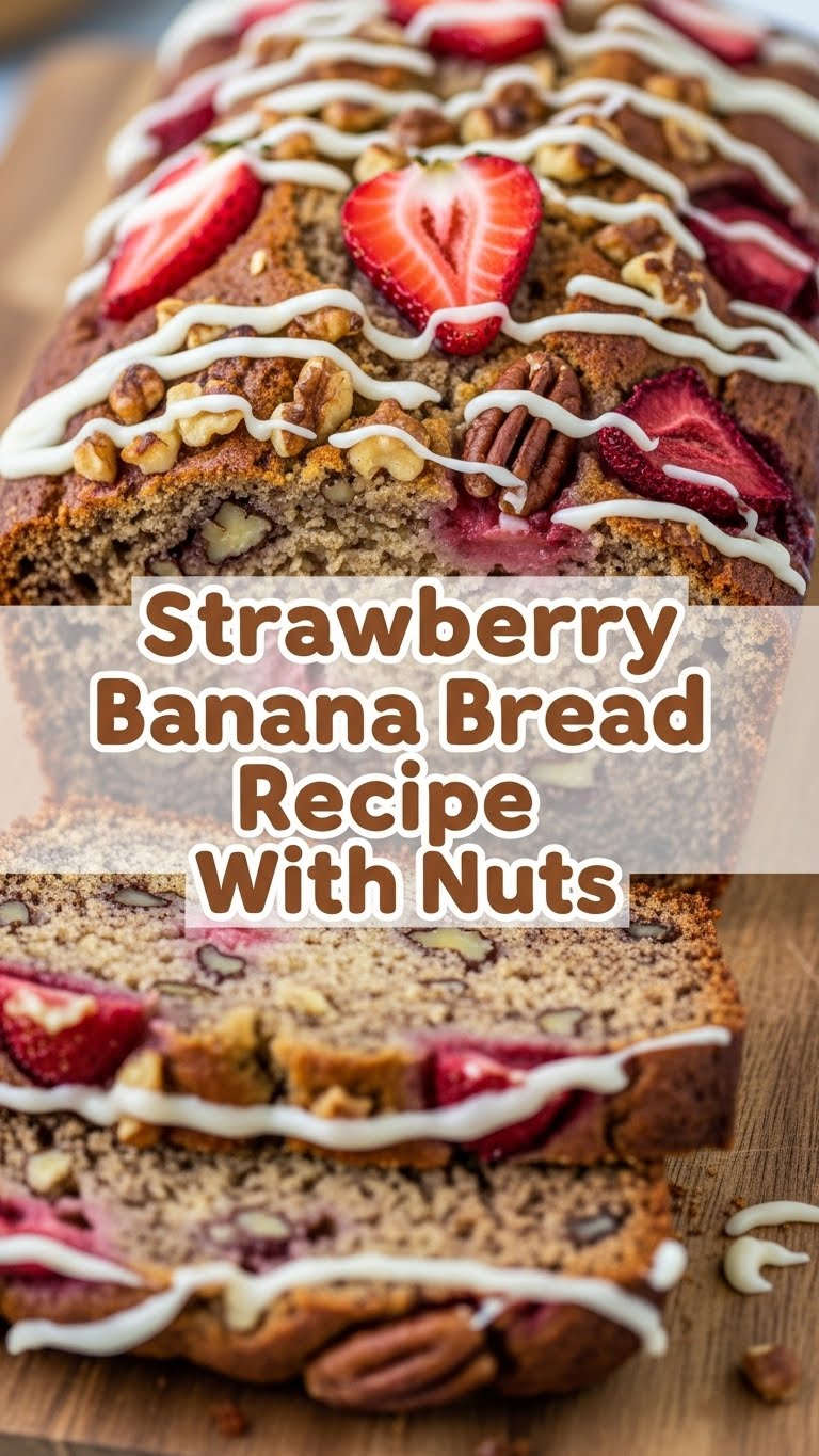 Strawberry Banana Bread Recipe With Nuts