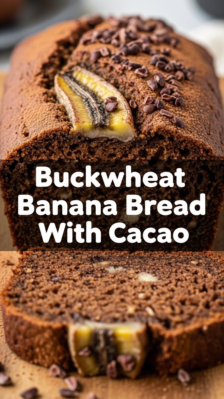 Buckwheat Banana Bread With Cacao