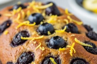 Banana Bread With Blueberries And Lemon