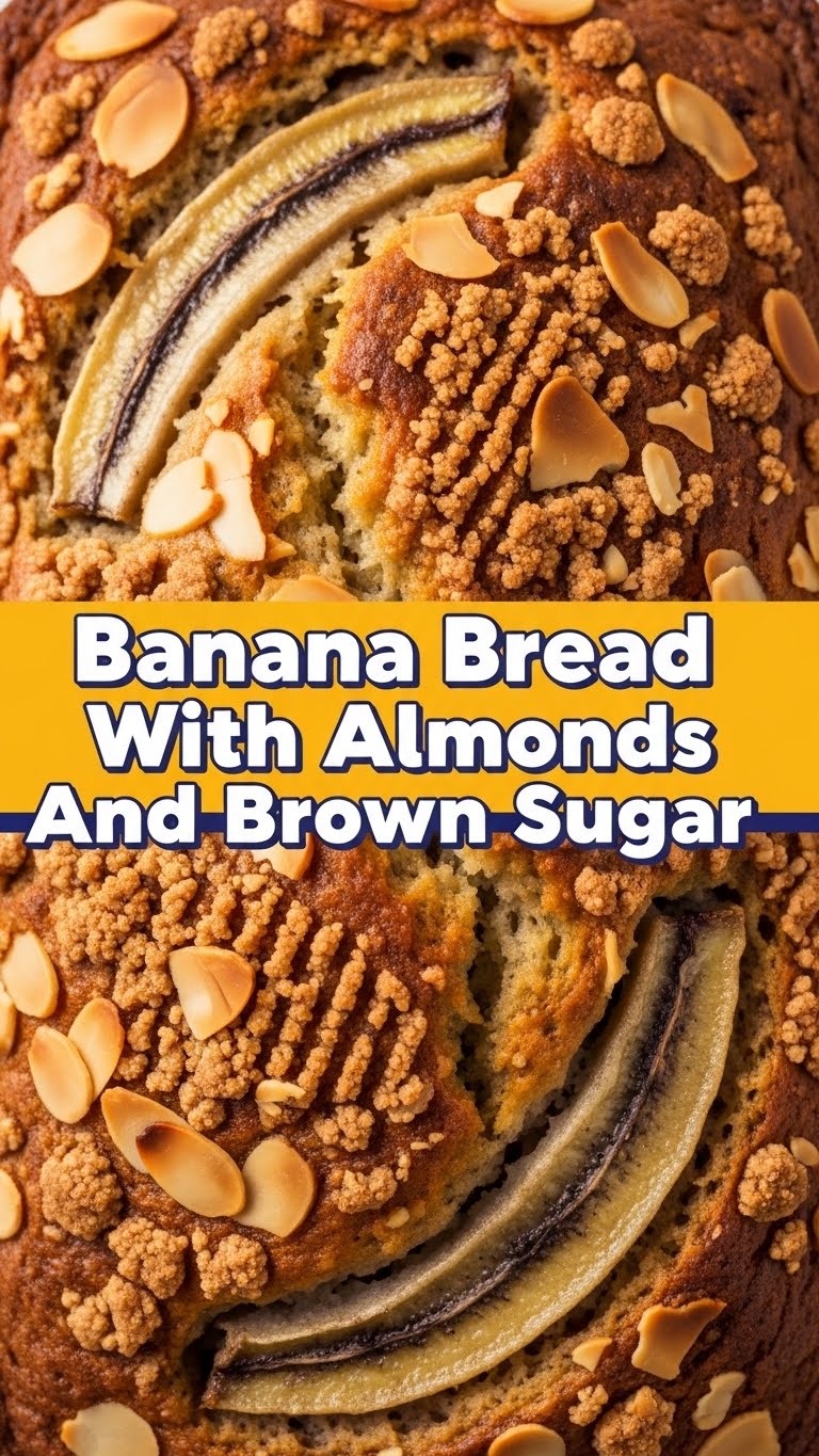 Banana Bread With Almonds And Brown Sugar