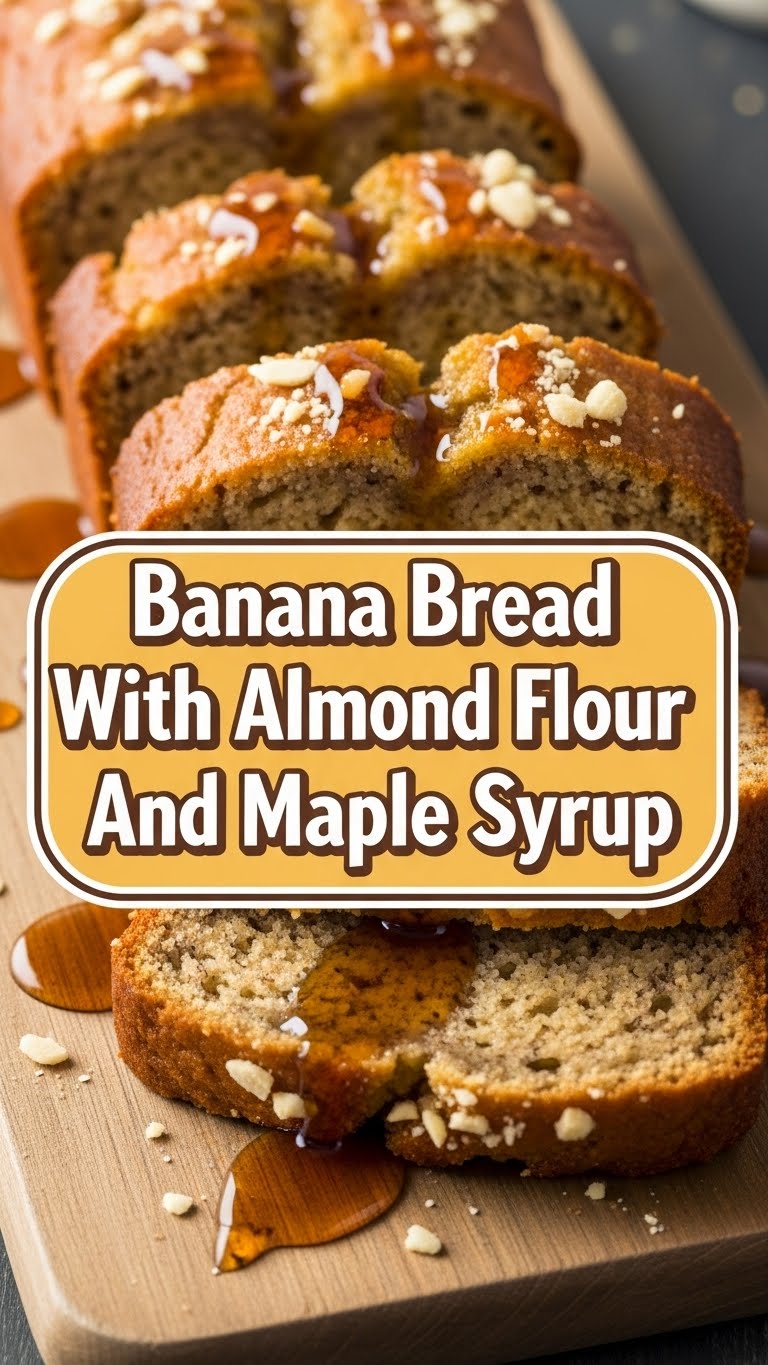 Banana Bread With Almond Flour And Maple Syrup