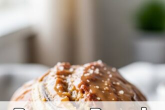 Banana Bread With Salted Caramel Glaze