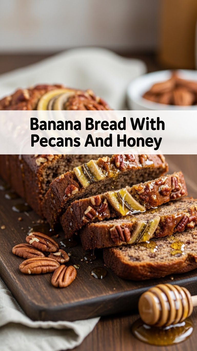 Banana Bread With Pecans And Honey