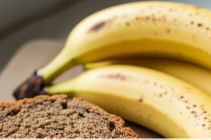 Banana Bread With Coffee And Bananas