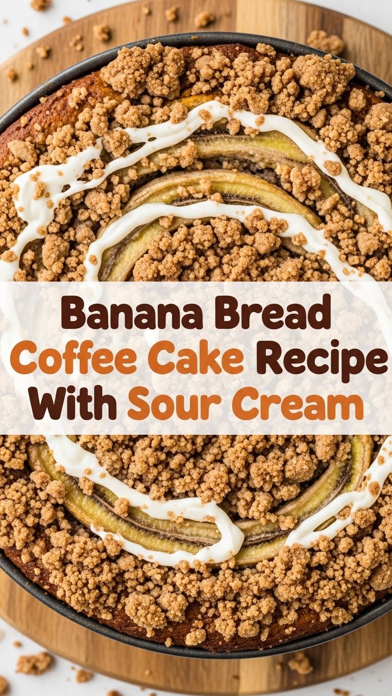 Banana Bread Coffee Cake Recipe With Sour Cream