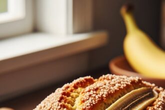Banana Bread With Sugar Coating