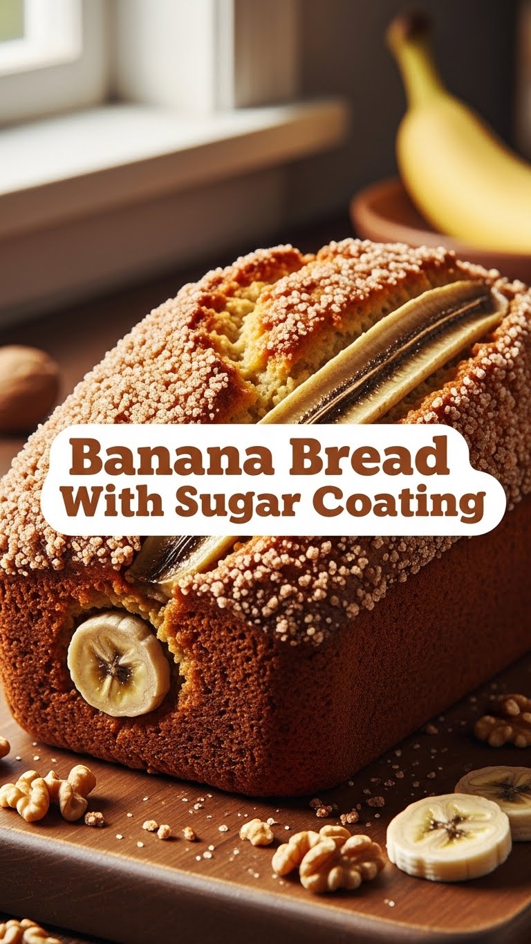 Banana Bread With Sugar Coating