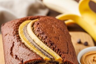 Banana Bread With Peanut Butter And Cocoa