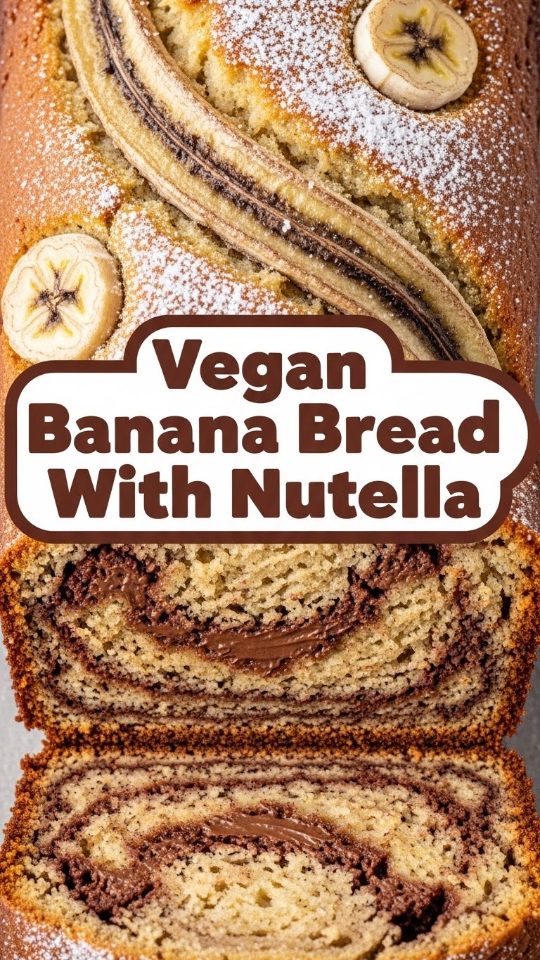 Vegan Banana Bread With Nutella