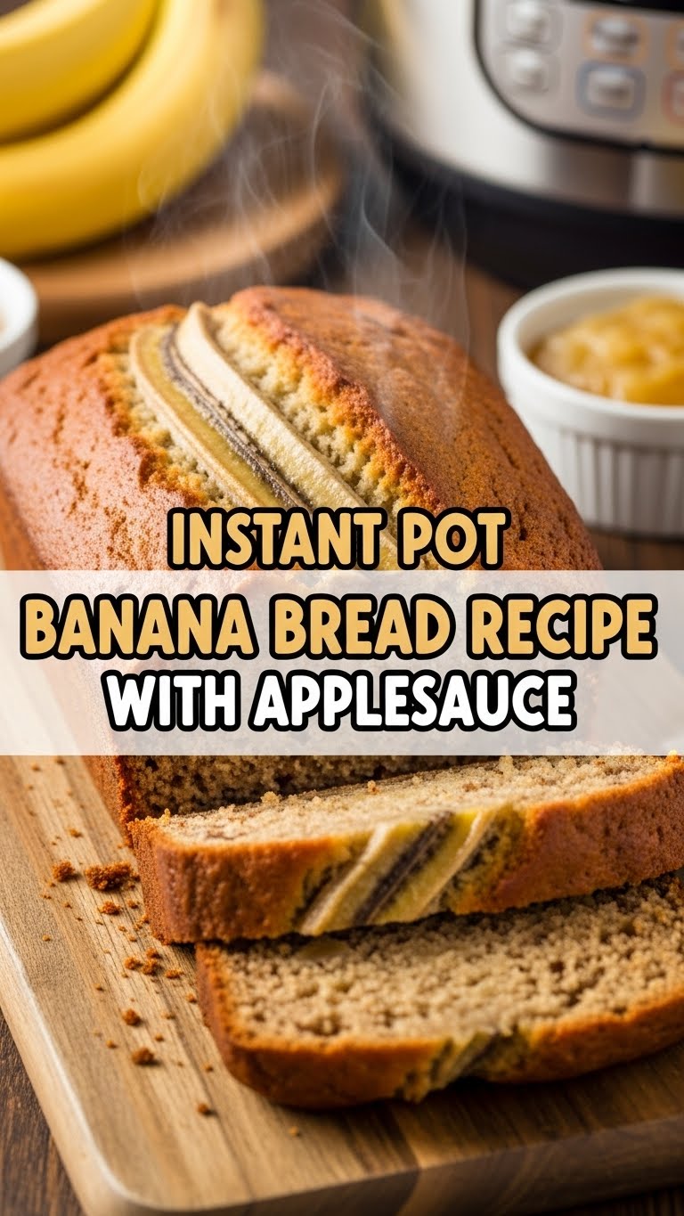 Instant Pot Banana Bread Recipe With Applesauce
