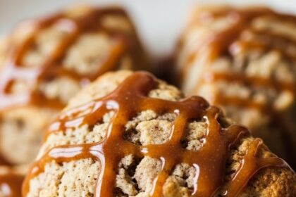 Banana Bread Scones With Brown Sugar Glaze