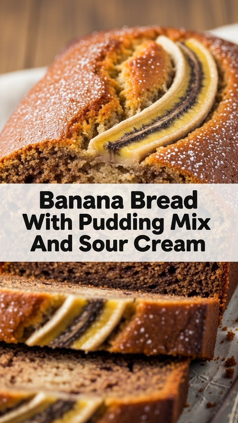 Banana Bread With Pudding Mix And Sour Cream