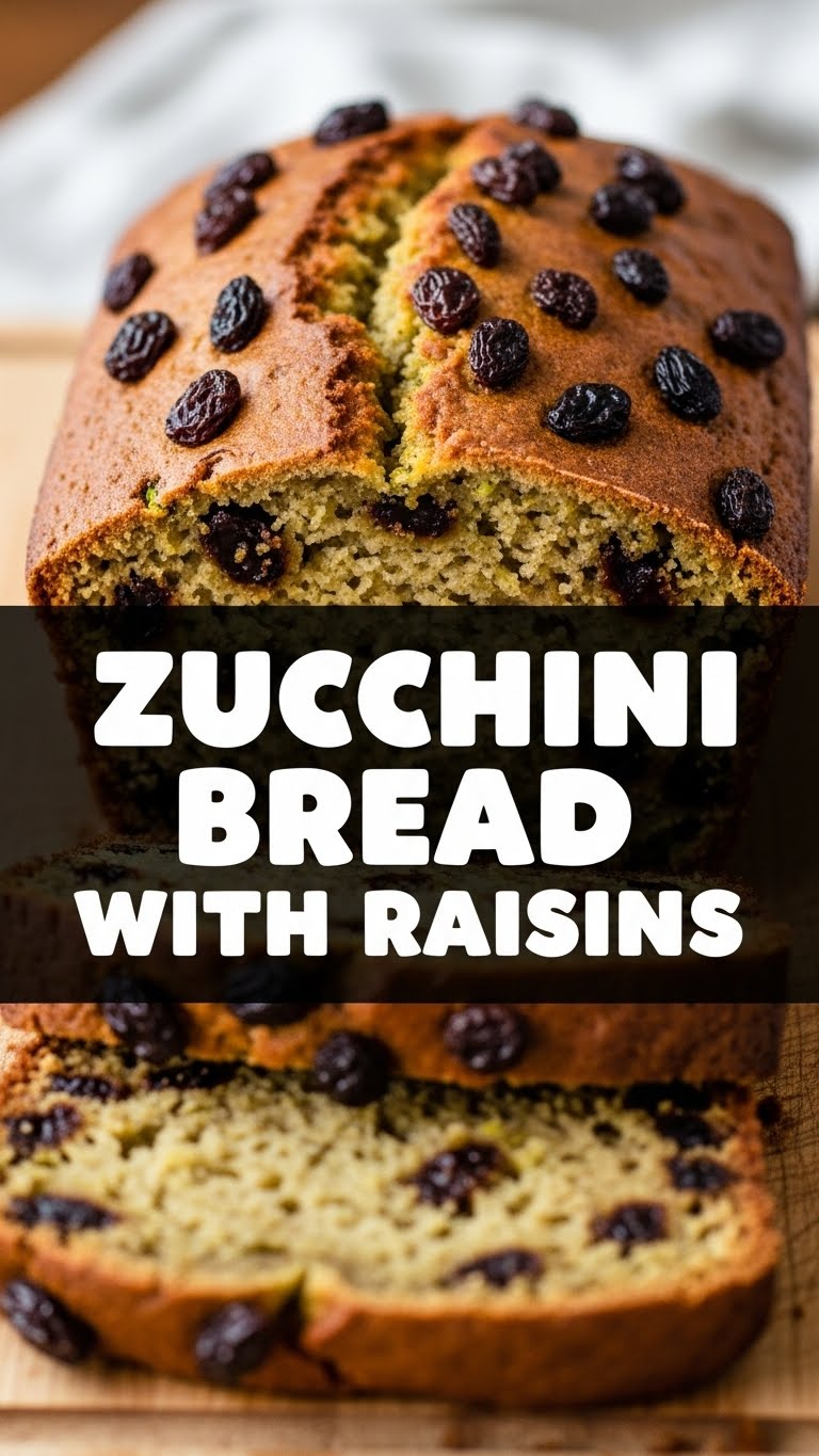 Zucchini Bread With Raisins