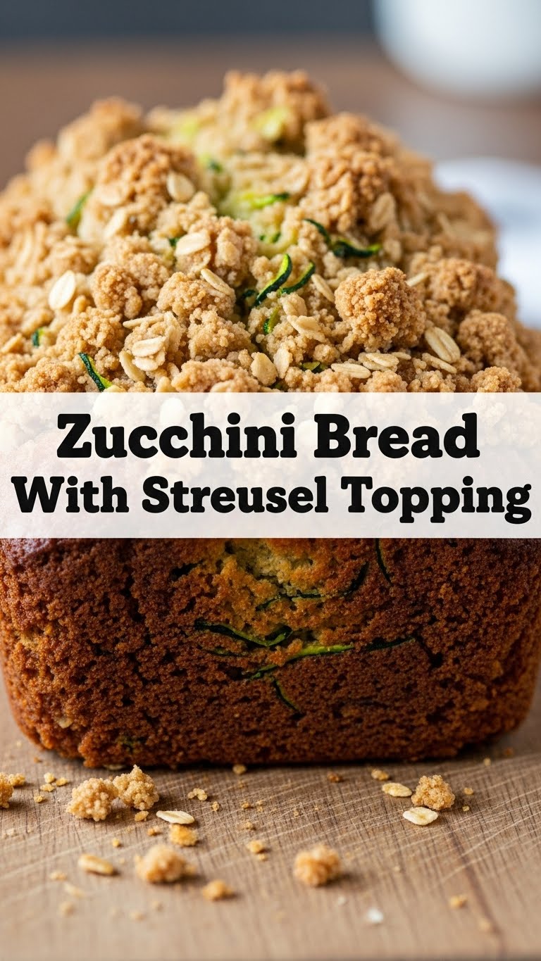 Zucchini Bread With Streusel Topping