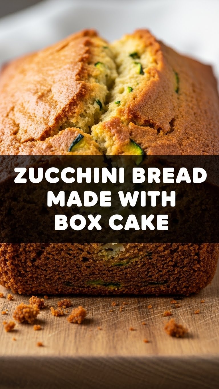 Zucchini Bread Made With Box Cake
