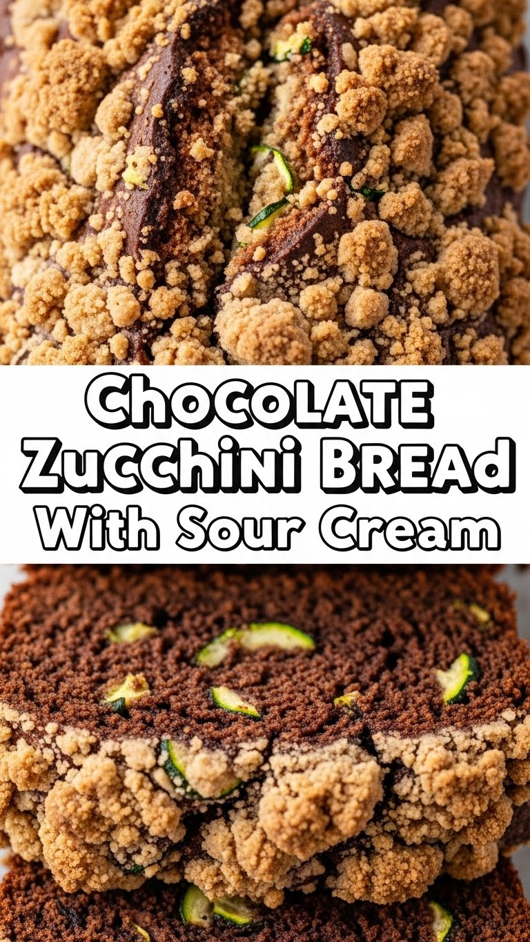 Chocolate Zucchini Bread With Sour Cream