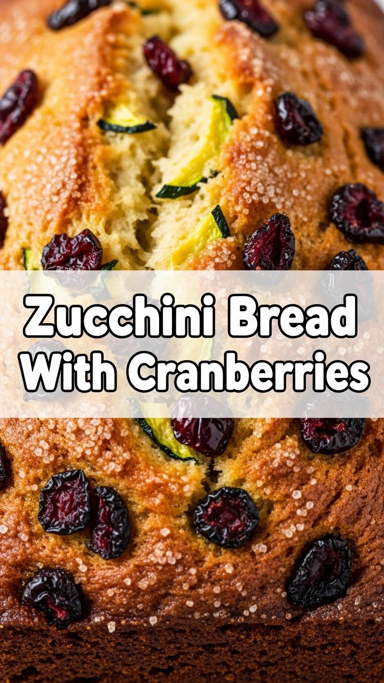 Zucchini Bread With Cranberries