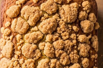 Zucchini Bread With Cinnamon Topping