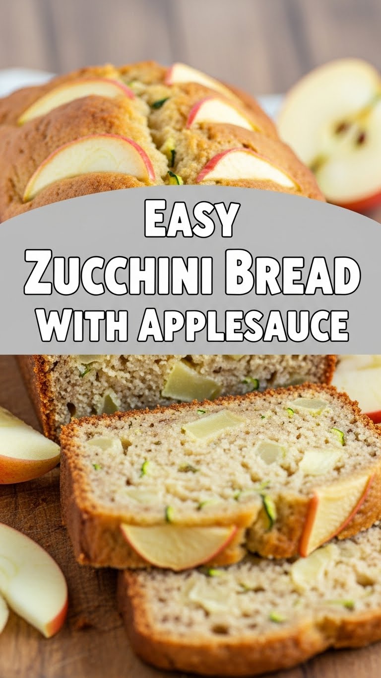 Easy Zucchini Bread With Applesauce