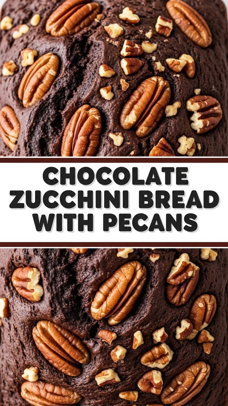 Chocolate Zucchini Bread With Pecans