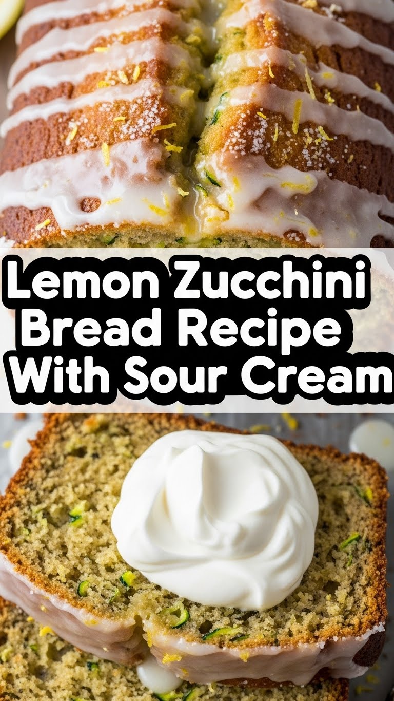 Lemon Zucchini Bread Recipe With Sour Cream