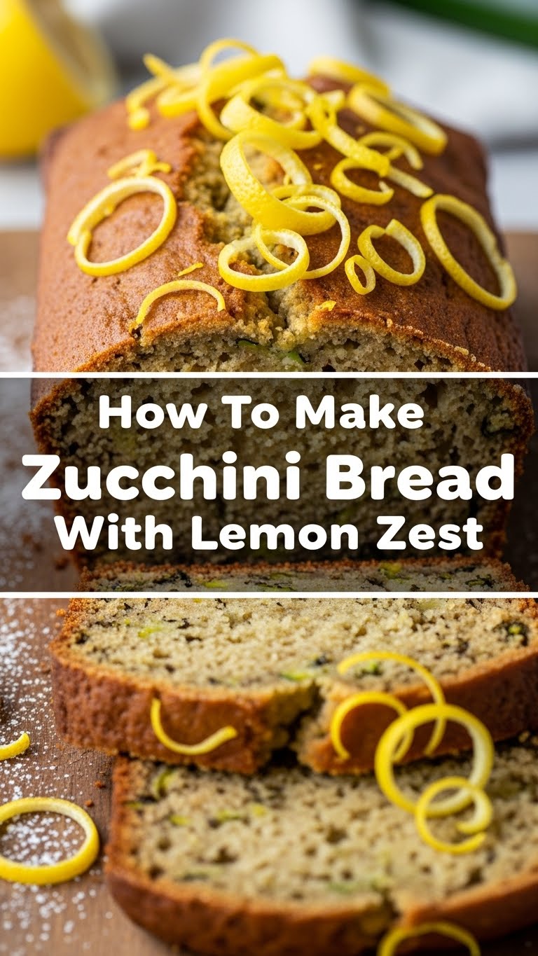 How To Make Zucchini Bread With Lemon Zest
