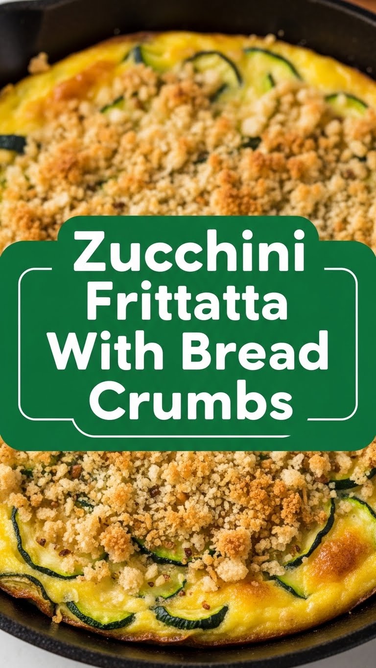 Zucchini Frittata With Bread Crumbs
